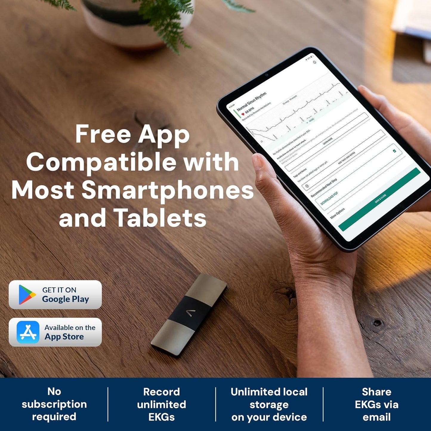 KardiaMobile 6L EKG Monitor FDA-Cleared Medical-Grade Heart Monitor