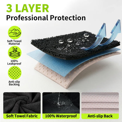 Leader Accessories Front Seat Cover Towel Black