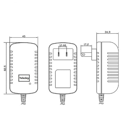 Lesleyye AC to DC Converter 12V 2A Car Adapter