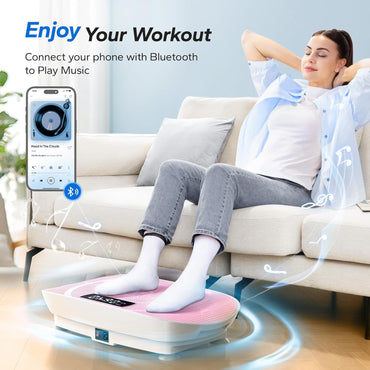 MERACH Vibration Plate Exercise Machine Whole Body Workout with Bluetooth