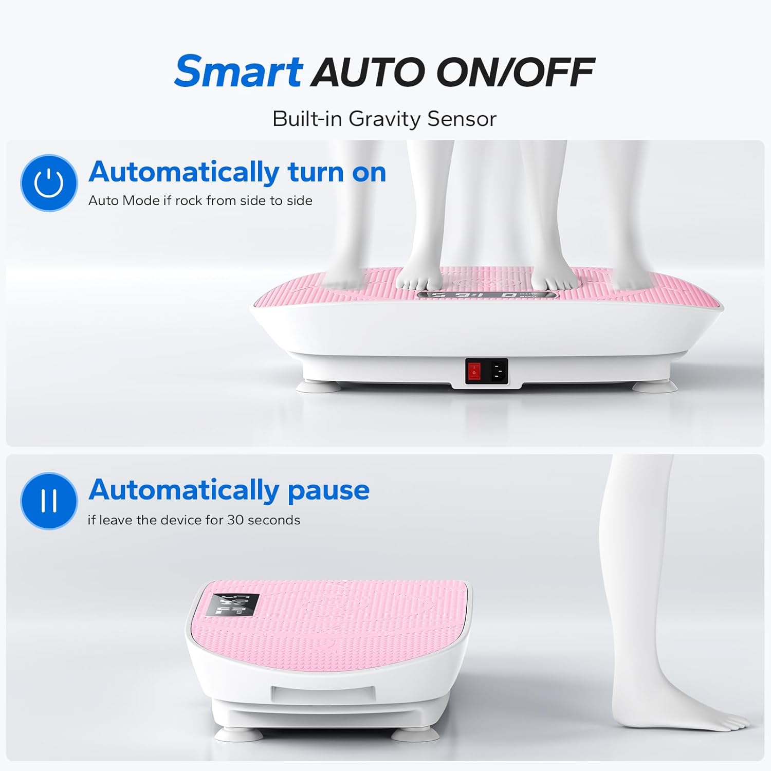 MERACH Vibration Plate Exercise Machine Whole Body Workout with Bluetooth