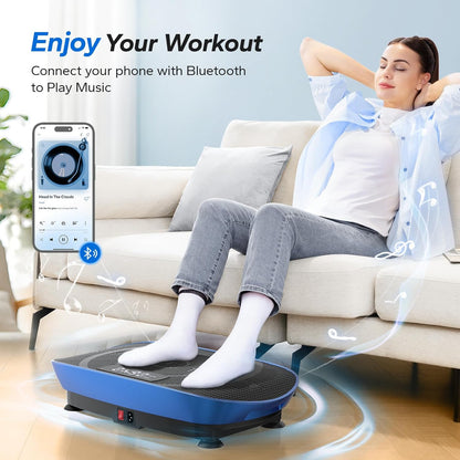 MERACH Vibration Plate Exercise Machine Whole Body Workout with Bluetooth and Auto Mode