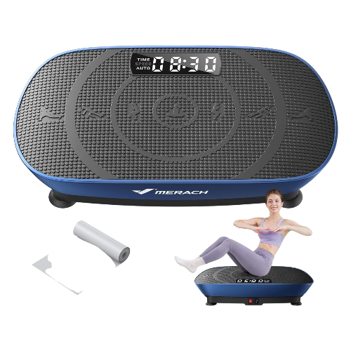 MERACH Vibration Plate Exercise Machine Whole Body Workout with Bluetooth and Auto Mode