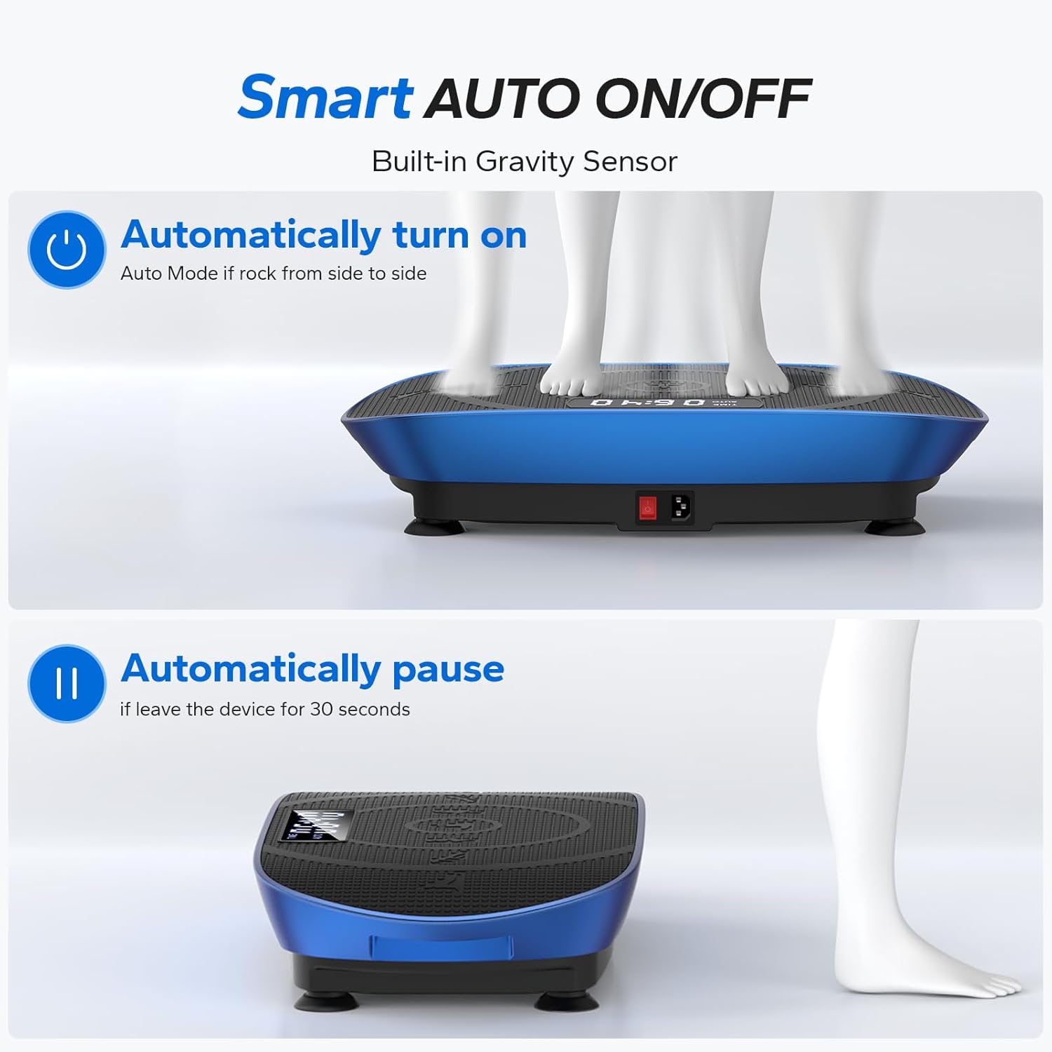 MERACH Vibration Plate Exercise Machine Whole Body Workout with Bluetooth and Auto Mode