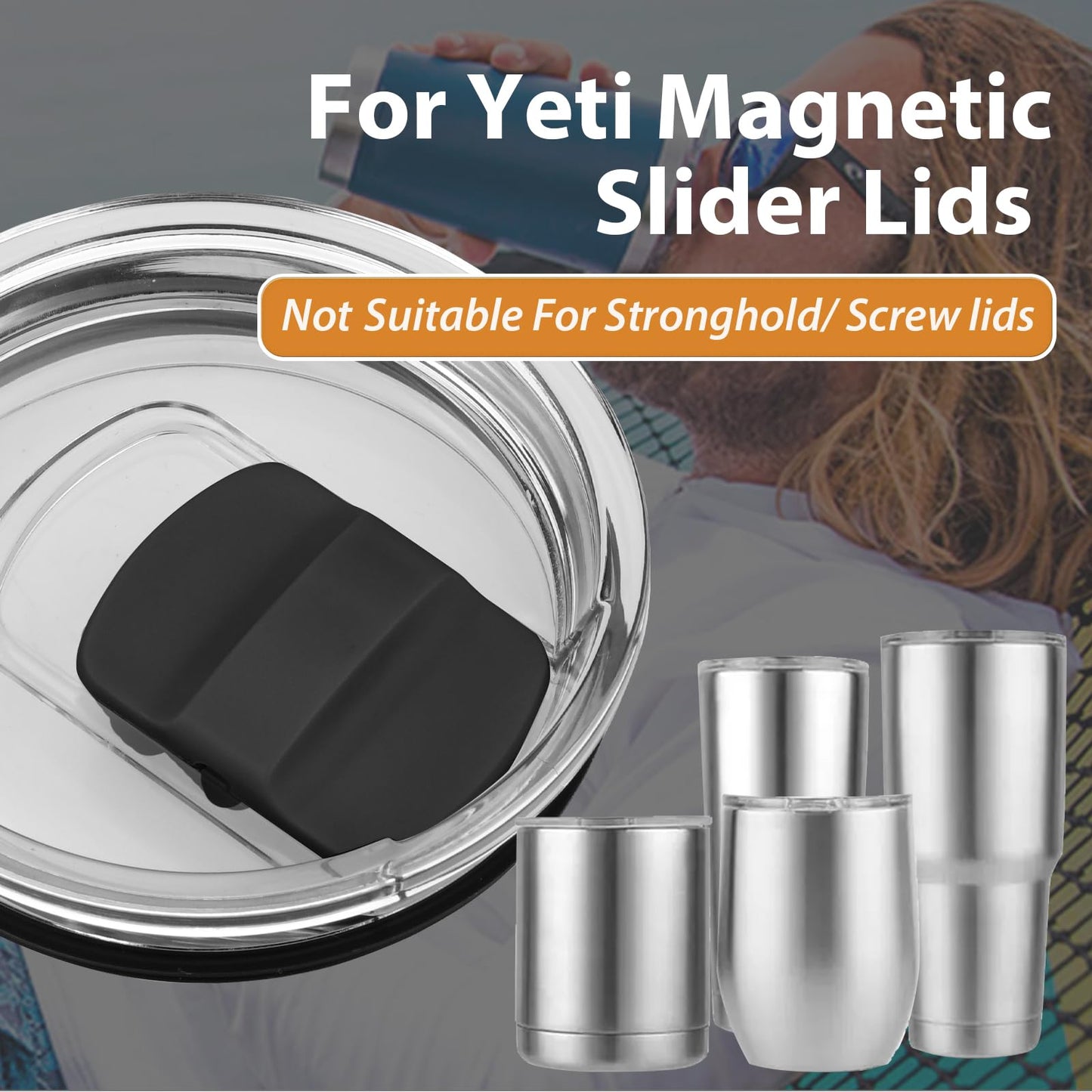 Magnetic Lid Slider Replacement 5PCS for Yeti Rambler