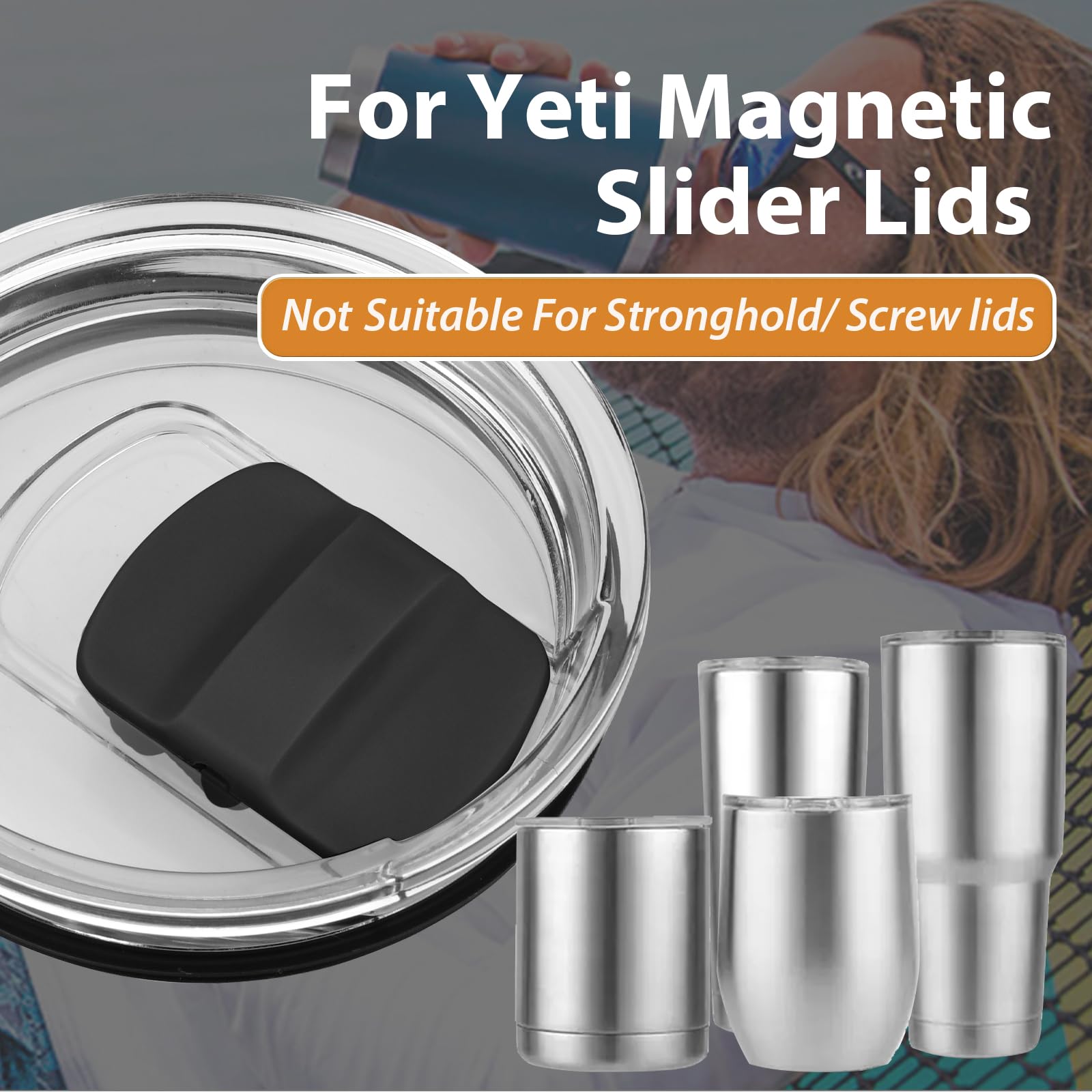 Magnetic Lid Slider Replacement 5PCS for Yeti Rambler