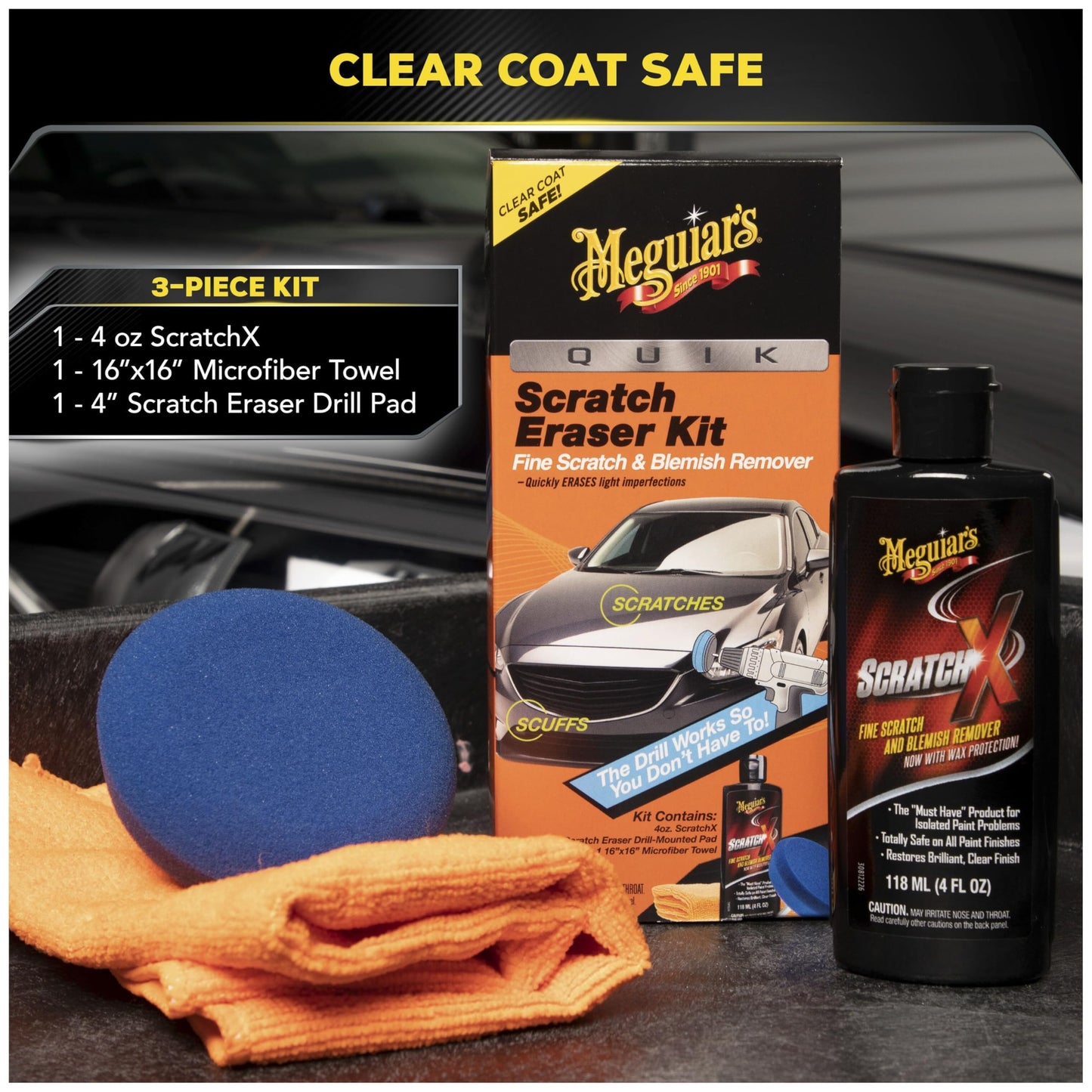Meguiar’s Quik Scratch Eraser Kit Drill Attachment