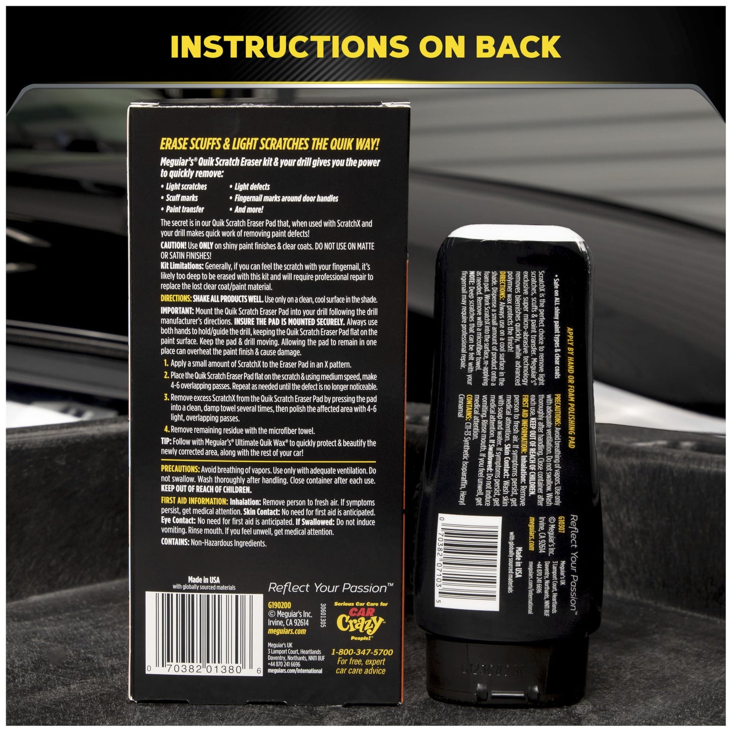 Meguiar’s Quik Scratch Eraser Kit Drill Attachment