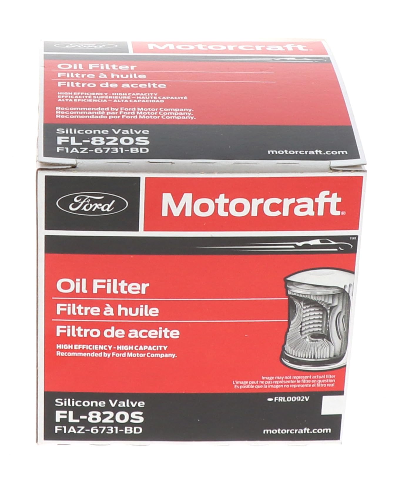 Motorcraft FL820S Oil Filter Silicone Valve
