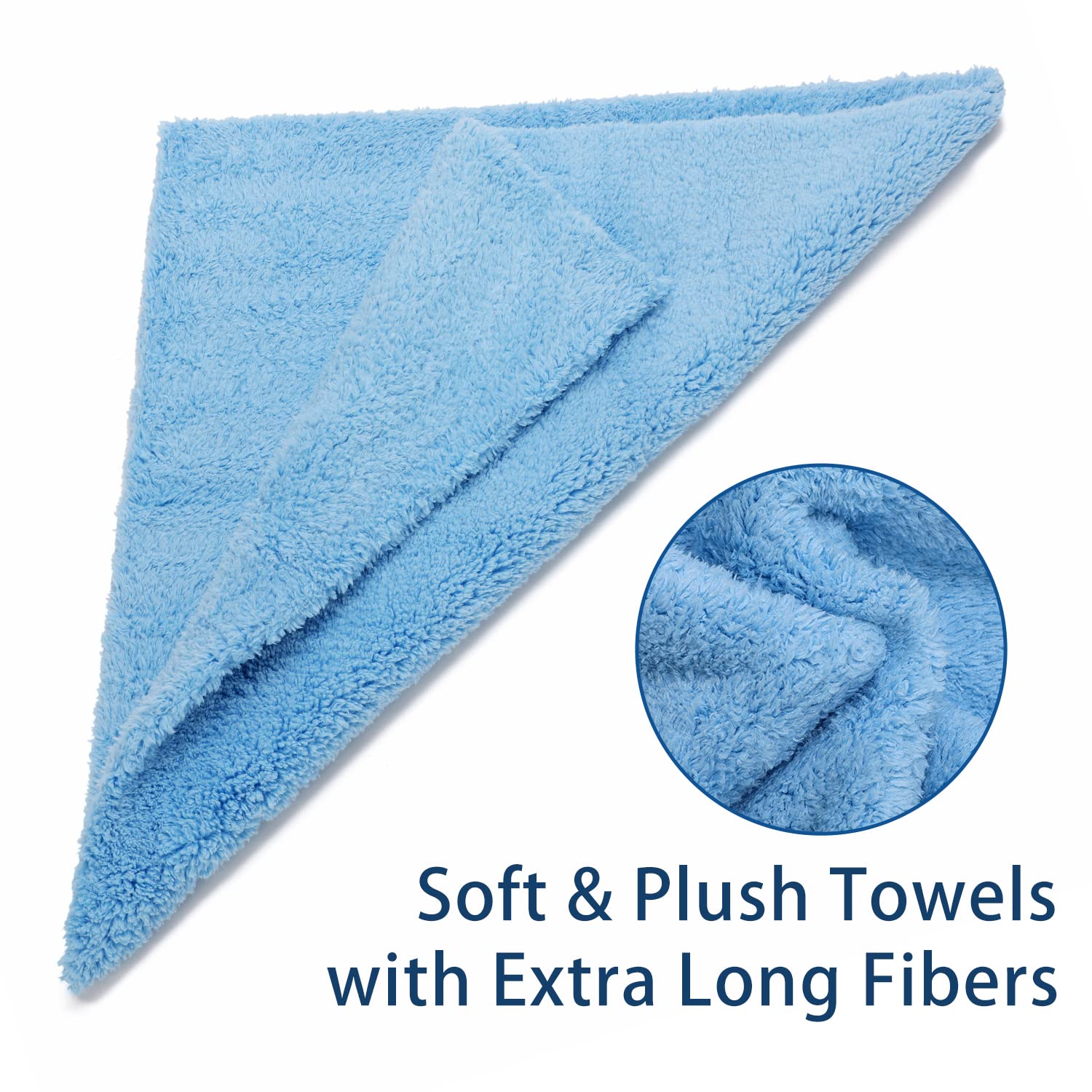 NEOCRE Microfiber Towels 30x60cm 450GSM 6-Pack