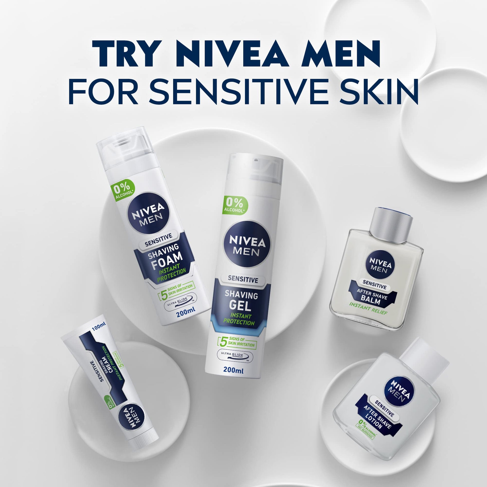 NIVEA MEN Sensitive Shaving Foam 200ml