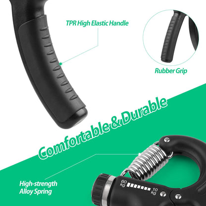 NIYIKOW Hand Grip Strengthener Adjustable 10-60kg