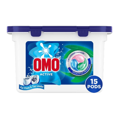 OMO Active 3-in-1 Laundry Capsules
