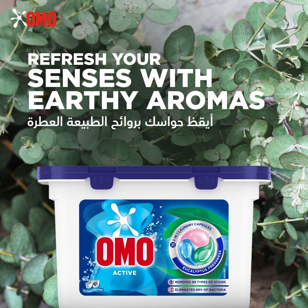 OMO Active 3-in-1 Laundry Capsules