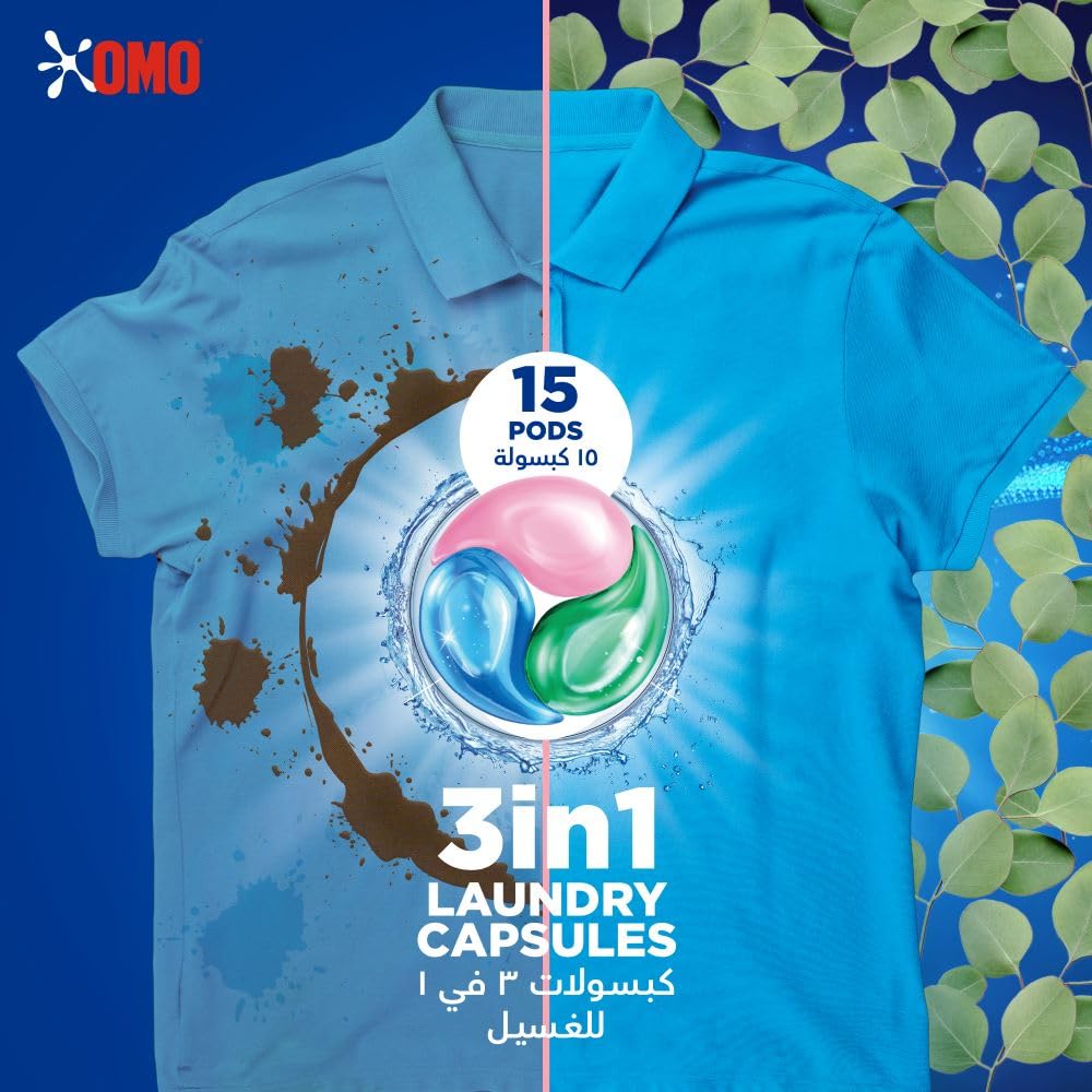 OMO Active 3-in-1 Laundry Capsules