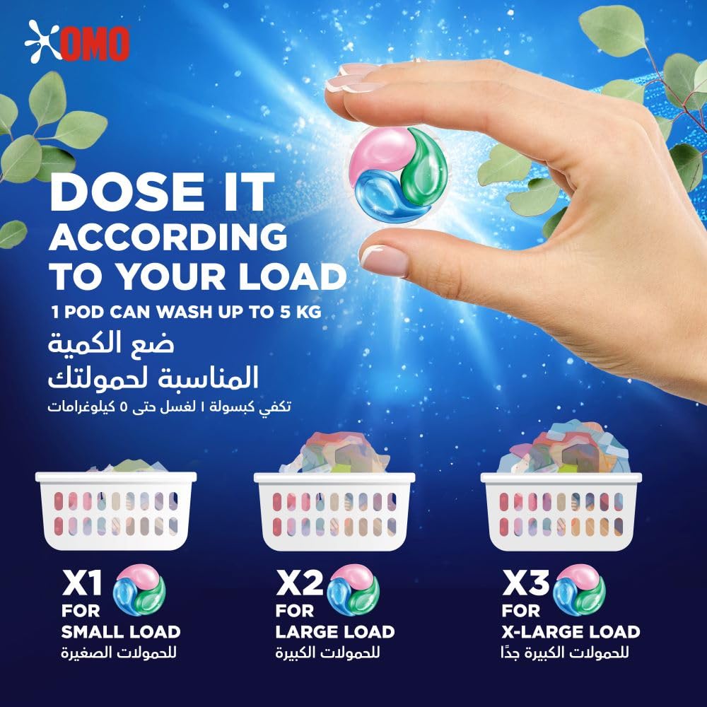 OMO Active 3-in-1 Laundry Capsules