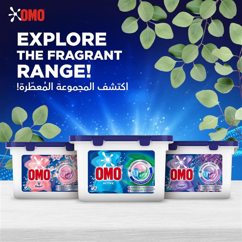 OMO Active 3-in-1 Laundry Capsules
