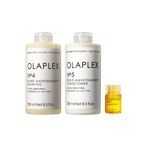 Olaplex Wash & Shine Hair Kit – No. 4, 5, 7 Shampoo, Conditioner & Bonding Oil for Hydration, Frizz Control & Shine
