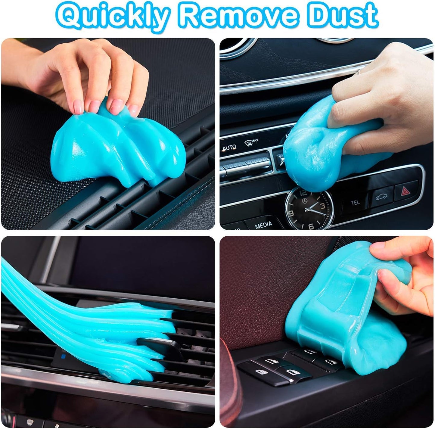 PULIDIKI Car Cleaning Gel – Universal Interior Cleaner Putty & Dust Remover for Auto Detailing