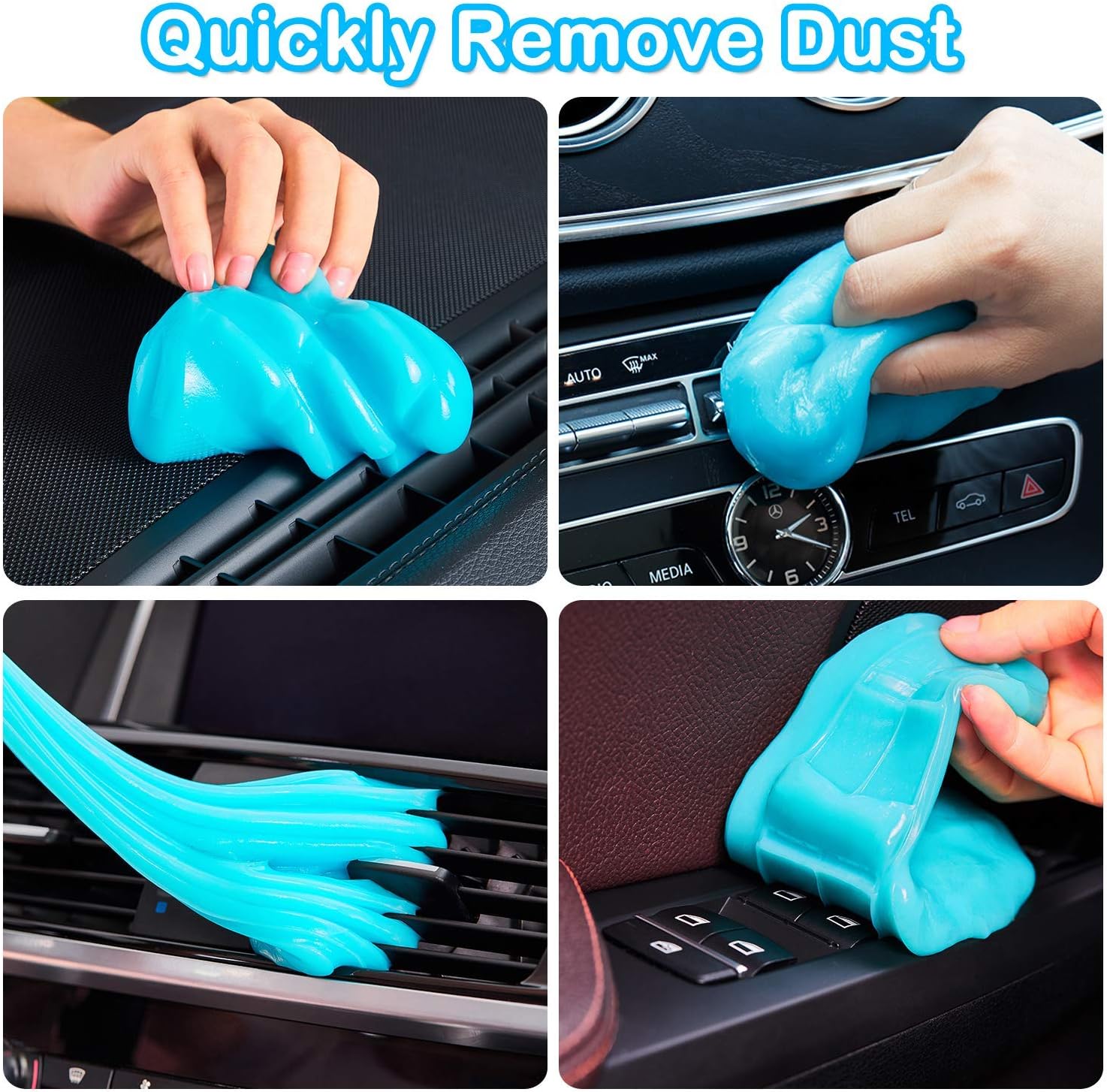 PULIDIKI Car Cleaning Gel – Universal Interior Cleaner Putty & Dust Remover for Auto Detailing