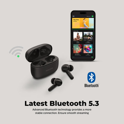 Philips TAT1109BK Wireless Earbuds Bluetooth 5.4