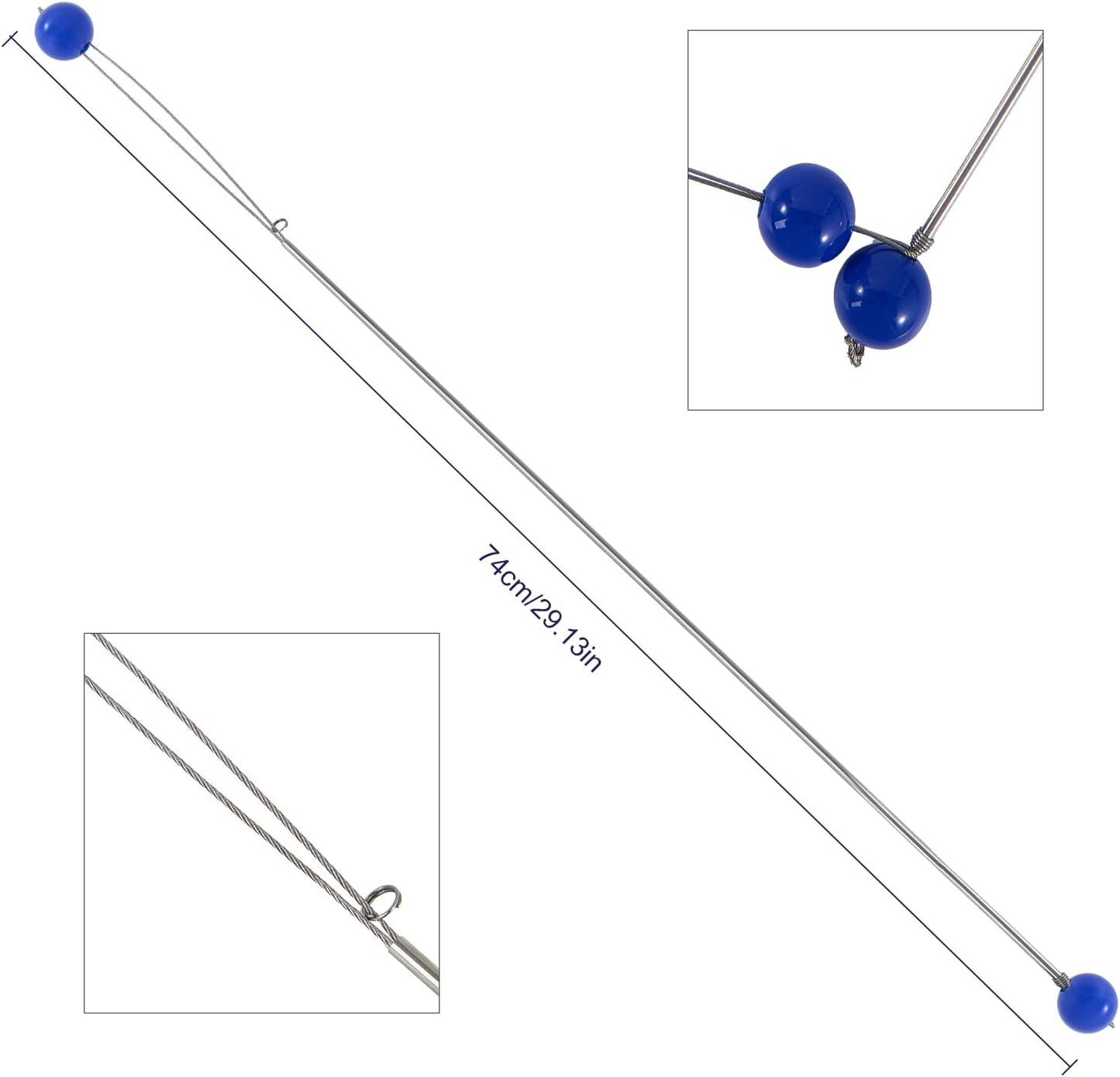 Portable Stainless Steel Pin Puller Tool Set 16PCS 68 Inch