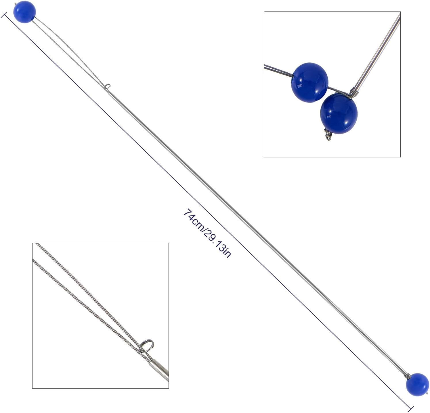 Portable Stainless Steel Pin Puller Tool Set 16PCS 68 Inch