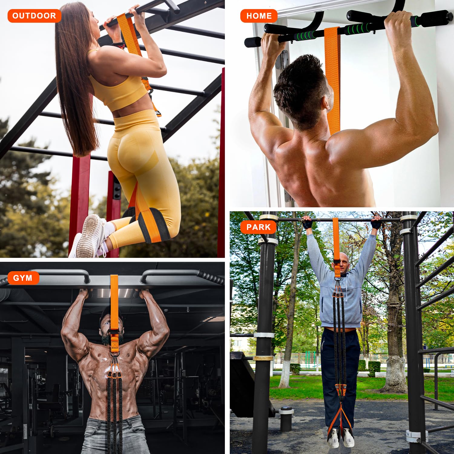 Pull Up Assist Resistance Band w/ Knee Support