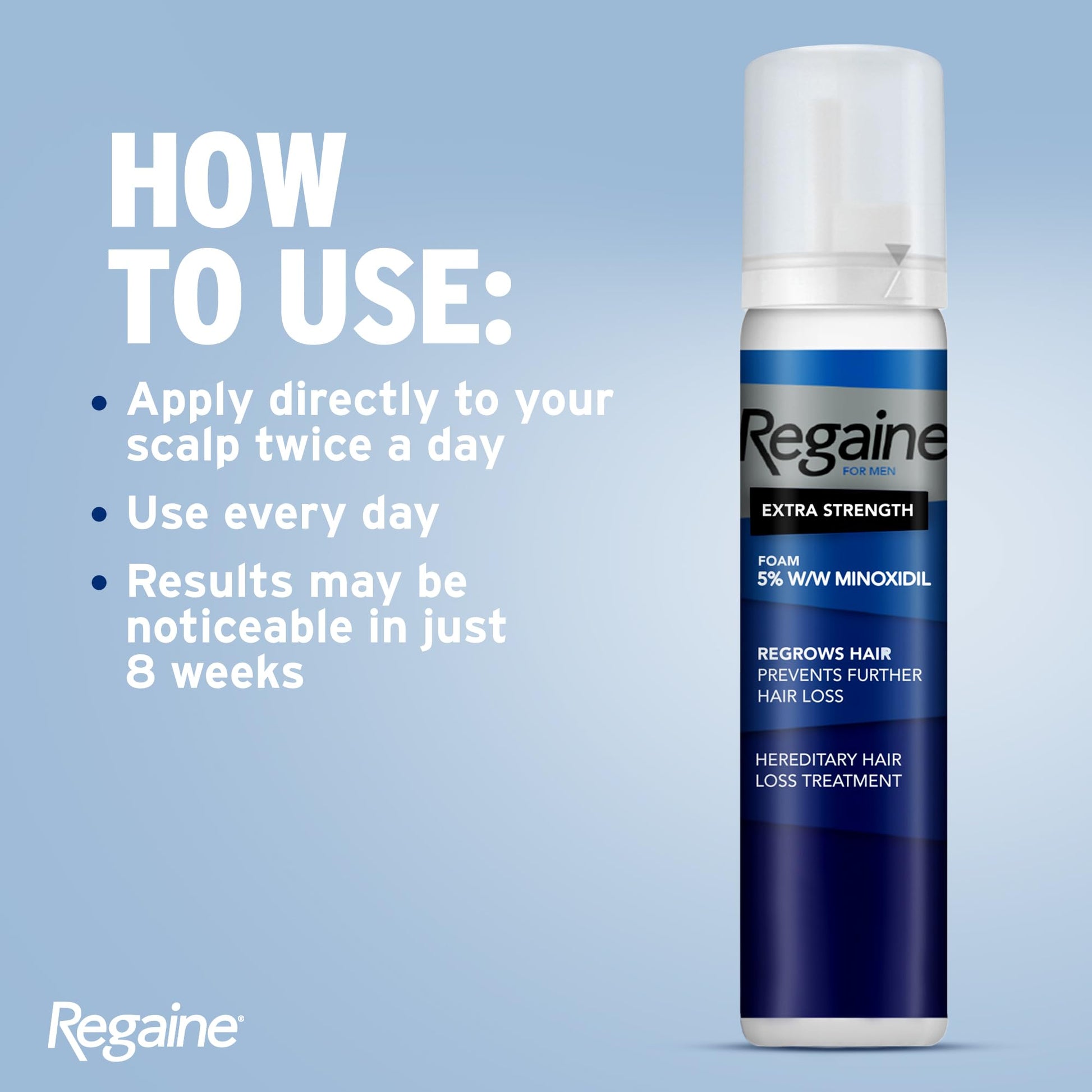 Regaine Men Foam 5% Hair Regrowth Treatment