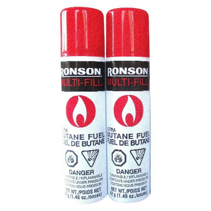 Ronson Ultra Butane Fuel 42g 2-Pack Multi-Fill