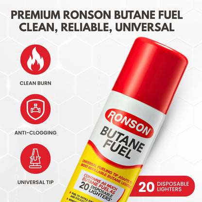Ronson Multi-Fill Butane Fuel 42g Canister