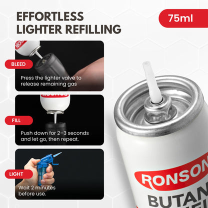 Ronson Multi-Fill Butane Fuel 42g Canister
