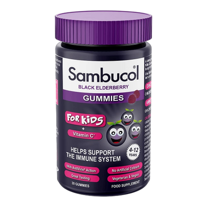 Sambucol Kids Elderberry Gummies Vitamin C 30ct