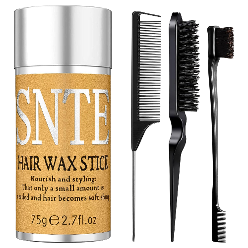 Slick Back Hair Brush & Wax Stick for Flyaways