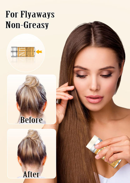 Slick Back Hair Brush & Wax Stick for Flyaways