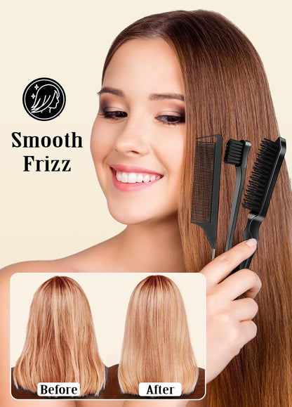 Slick Back Hair Brush & Wax Stick for Flyaways