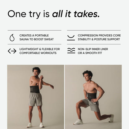 Sports Research Sweet Sweat Waist Trimmer Core Series Fitness Band