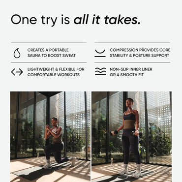 Sports Research Sweet Sweat Waist Trimmer Core Series for Women and Men