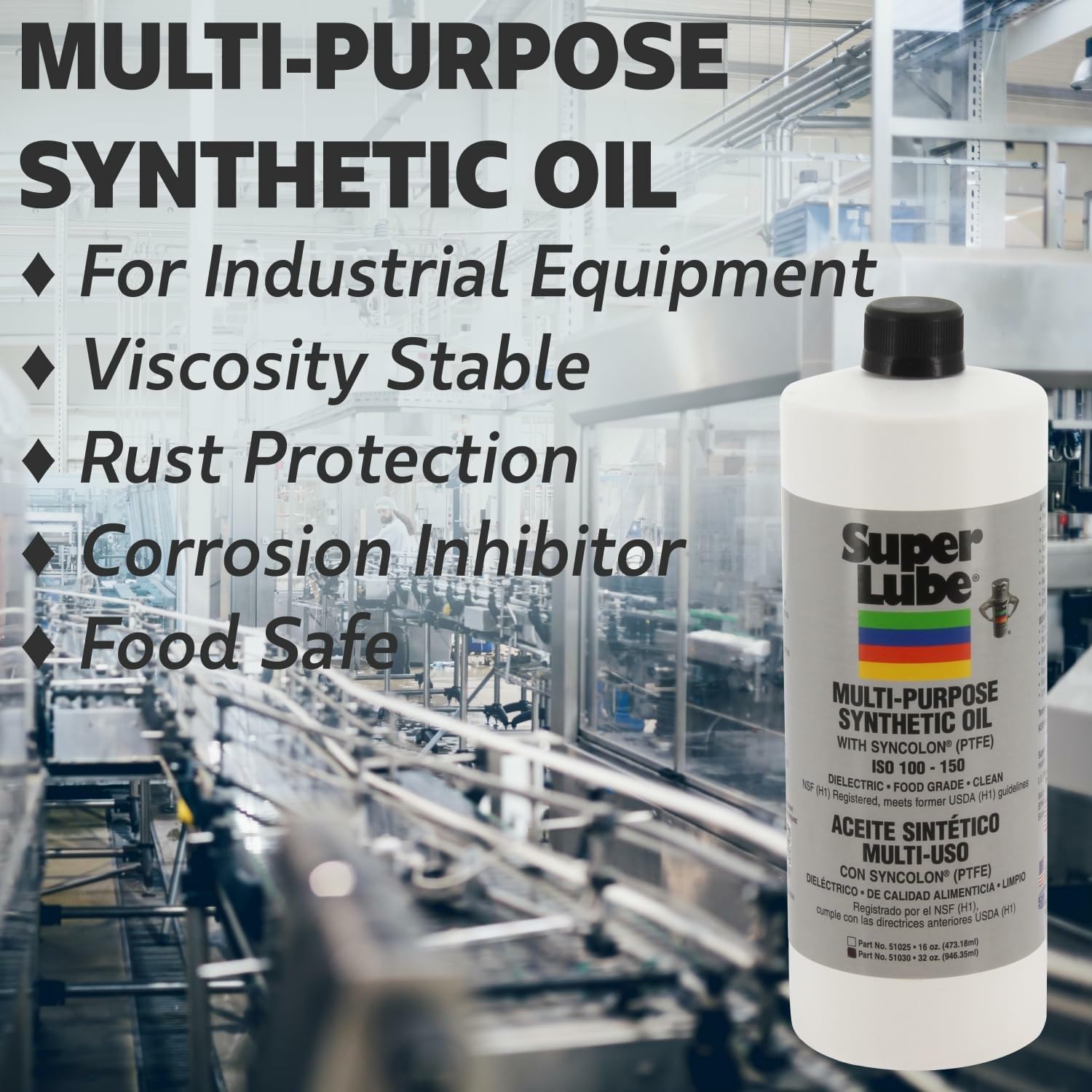 Super Lube 52004 Synthetic Oil ISO 68 Lightweight