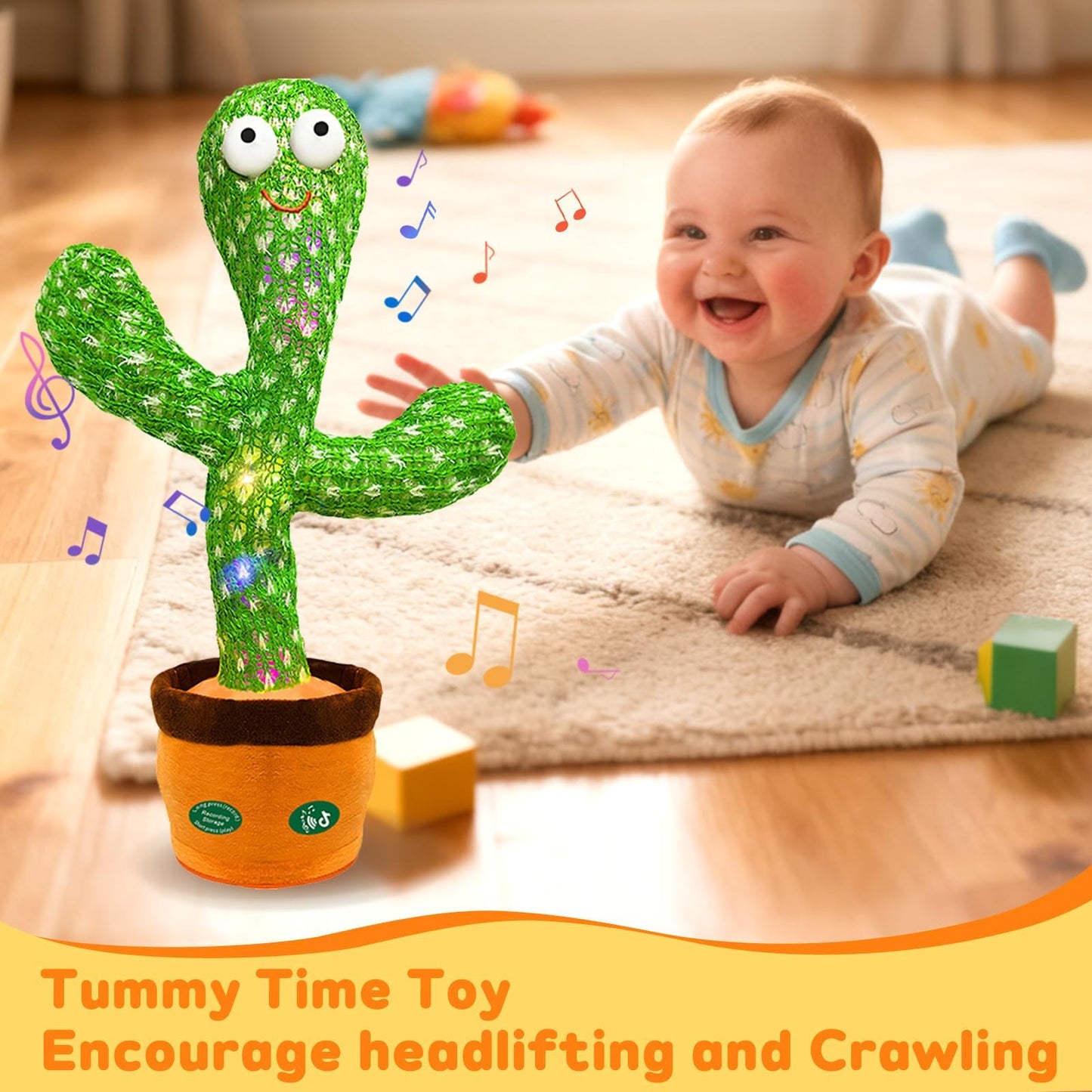 Talking Dancing Cactus Toy with Light & Sound