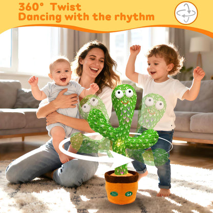 Talking Dancing Cactus Toy with Light & Sound