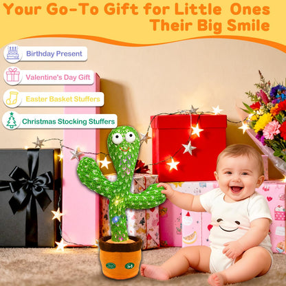 Talking Dancing Cactus Toy with Light & Sound