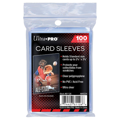 Ultra PRO Soft Card Sleeves Ultra Clear 100ct