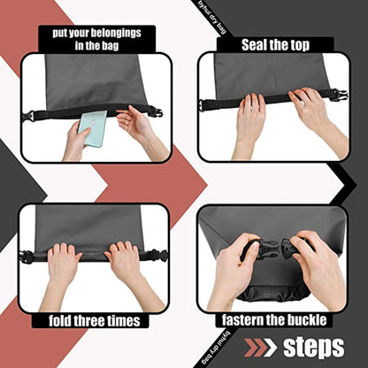 Waterproof Dry Bag 10L PVC Foldable Backpack