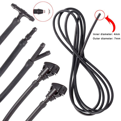 Windshield Washer Nozzle Kit w/ Hose Dodge Caravan