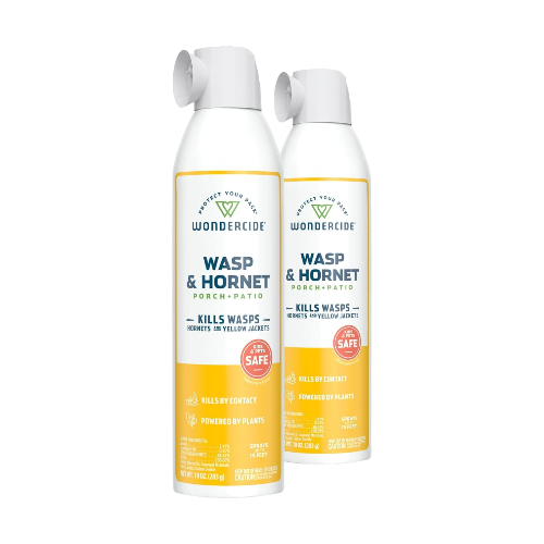 Wondercide 10 oz Wasp & Hornet Killer Spray – Natural Essential Oils, Pet & Family Safe – 2-Pack