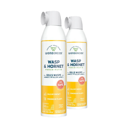 Wondercide 10 oz Wasp & Hornet Killer Spray – Natural Essential Oils, Pet & Family Safe – 2-Pack
