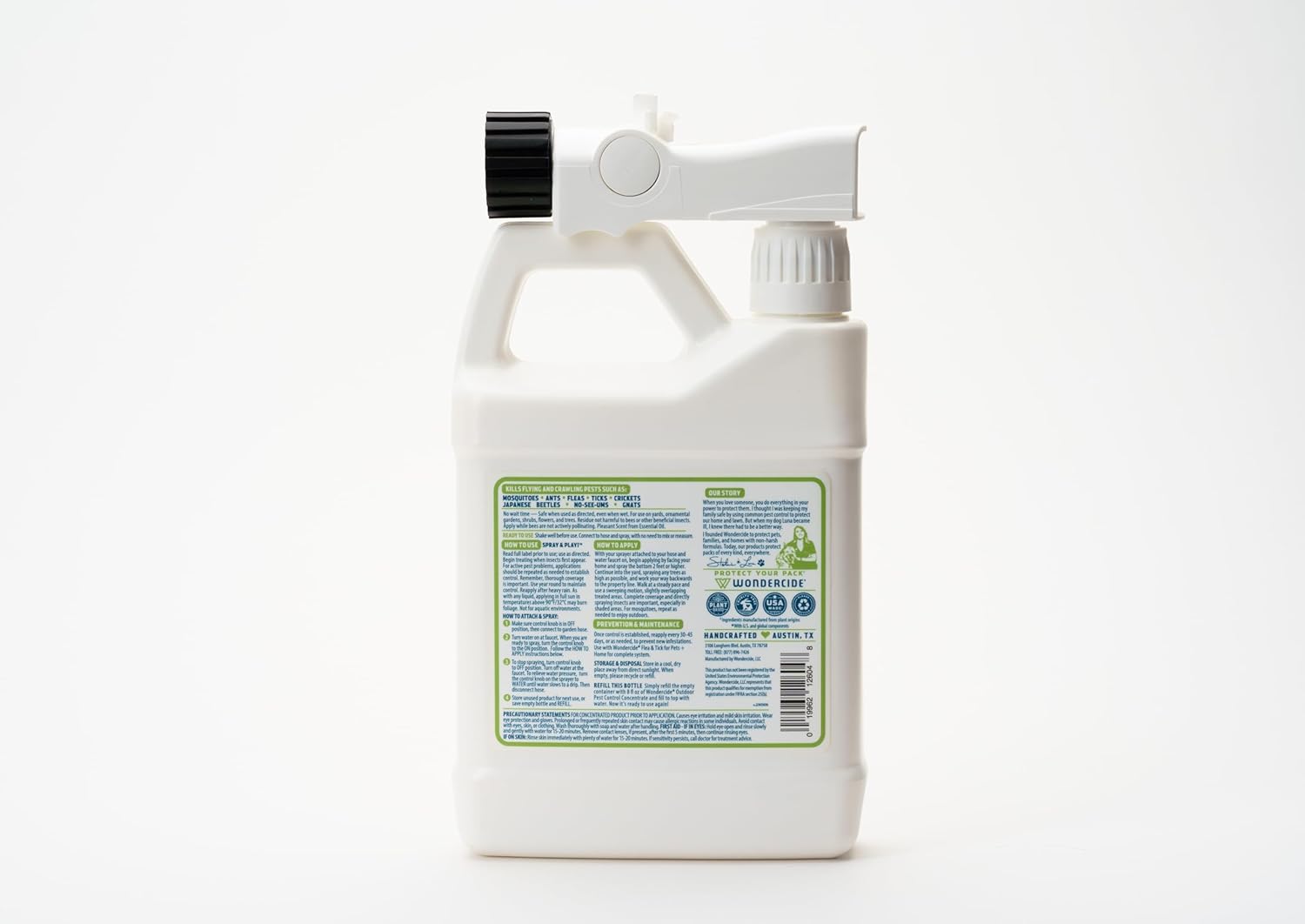 Wondercide 32 oz Outdoor Pest Control Spray – Natural Essential Oils, Mosquito & Insect Repellent – Safe for Pets & Kids