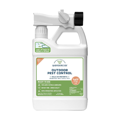 Wondercide 32 oz Outdoor Pest Control Spray – Natural Essential Oils, Mosquito & Insect Repellent – Safe for Pets & Kids