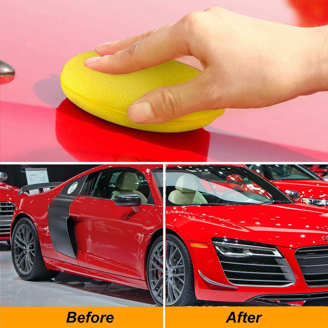 Zattcas Microfiber Polishing Sponge Pads 6-Pack